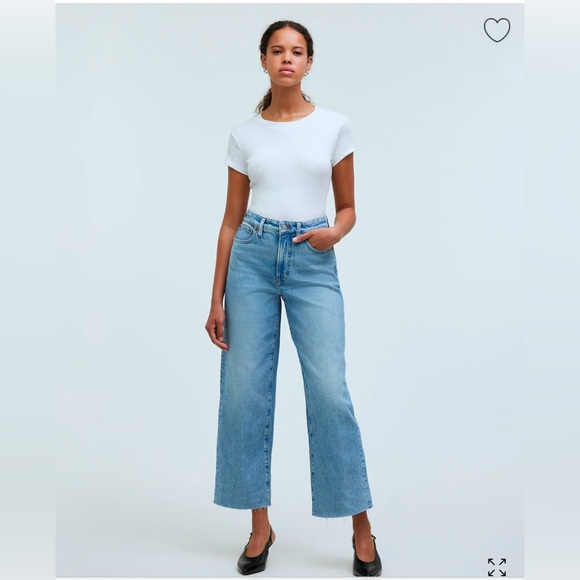 Madewell curvy Perfect Vintage wide leg crop jean size 28 - Picture 1 of 5